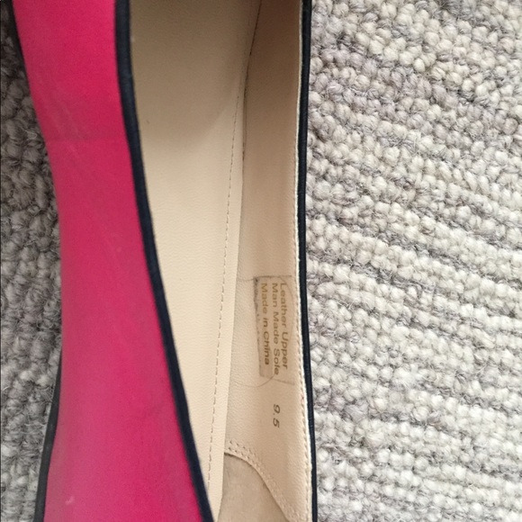 C. Wonder gorgeous pink loafers with navy trim and tassel - Picture 5 of 16